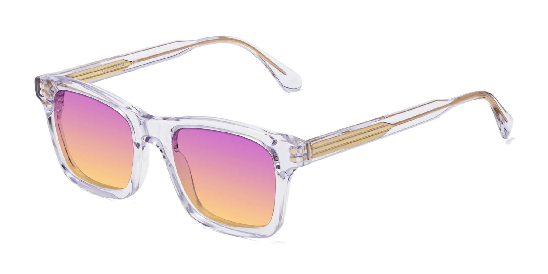 Angle of 1475 in Clear with Purple / Yellow Gradient Lenses