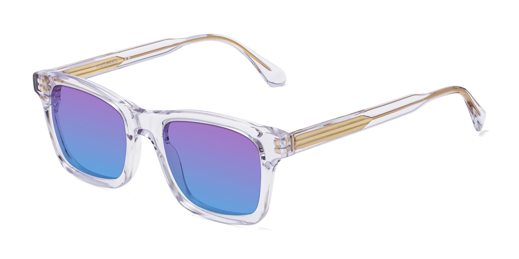 Angle of 1475 in Clear with Purple / Blue Gradient Lenses