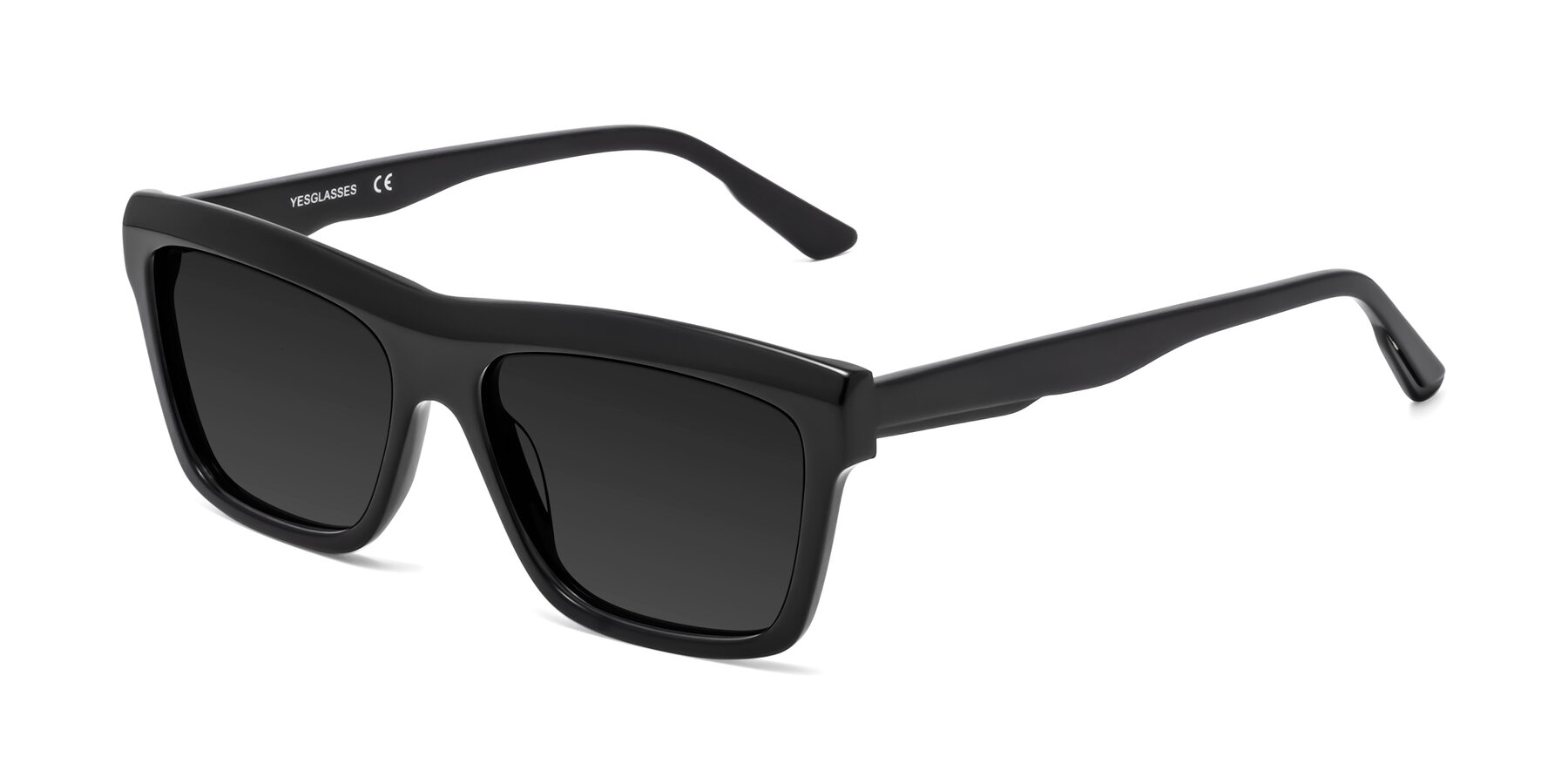 Angle of 1481 in Black with Gray Polarized TAC Lenses