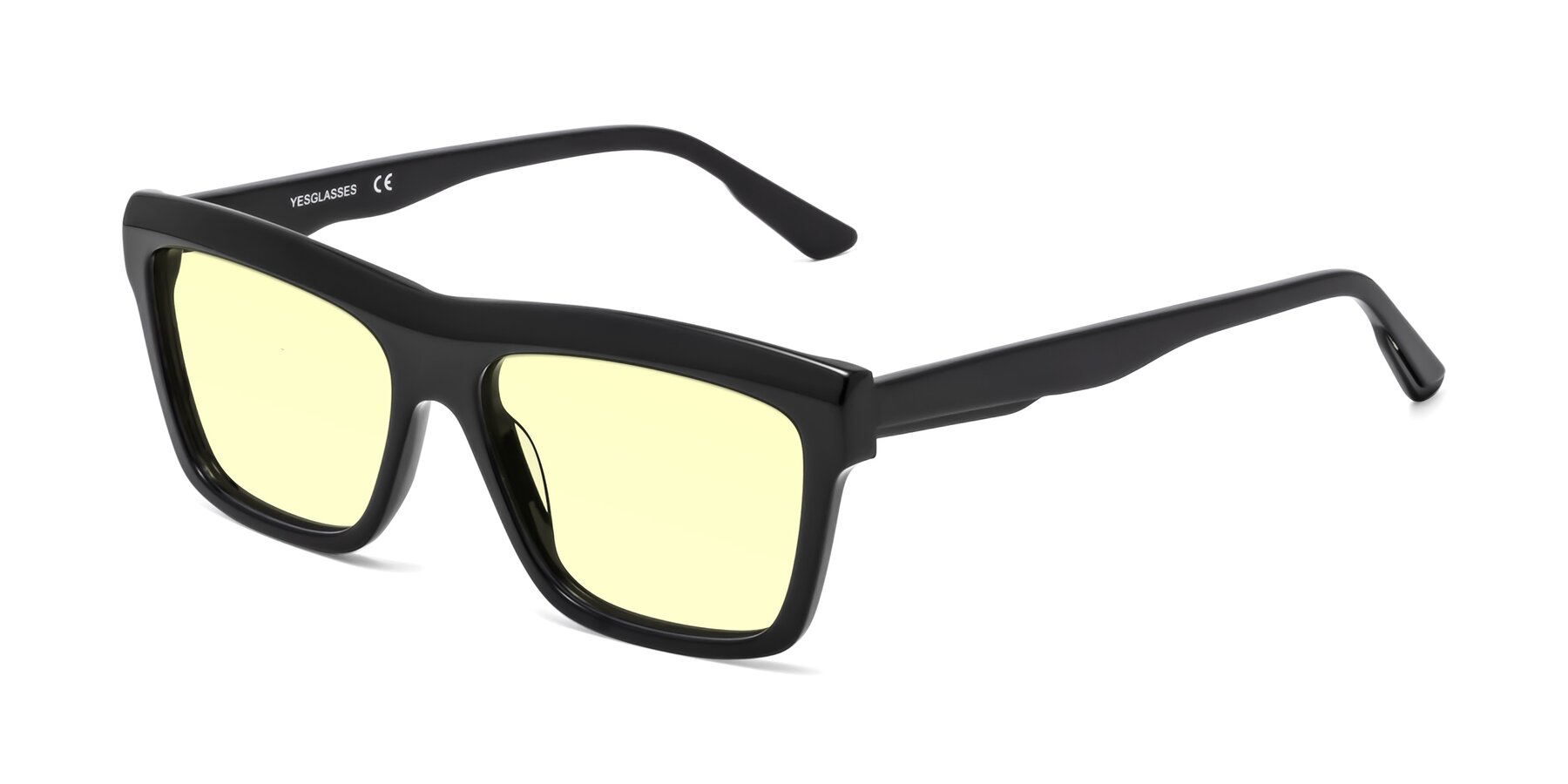 Angle of 1481 in Black with Light Yellow Tinted Lenses