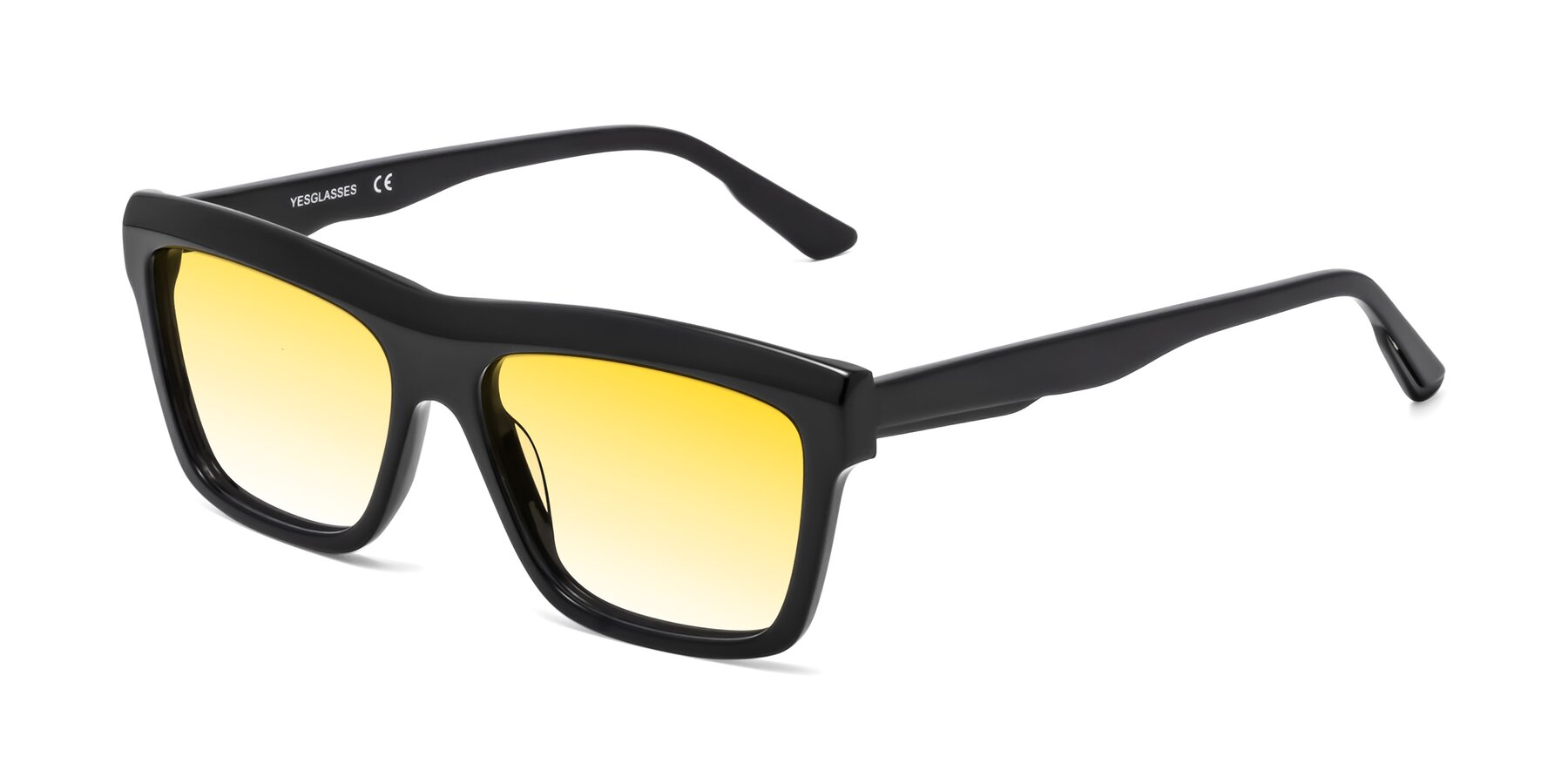 Angle of 1481 in Black with Yellow Gradient Lenses