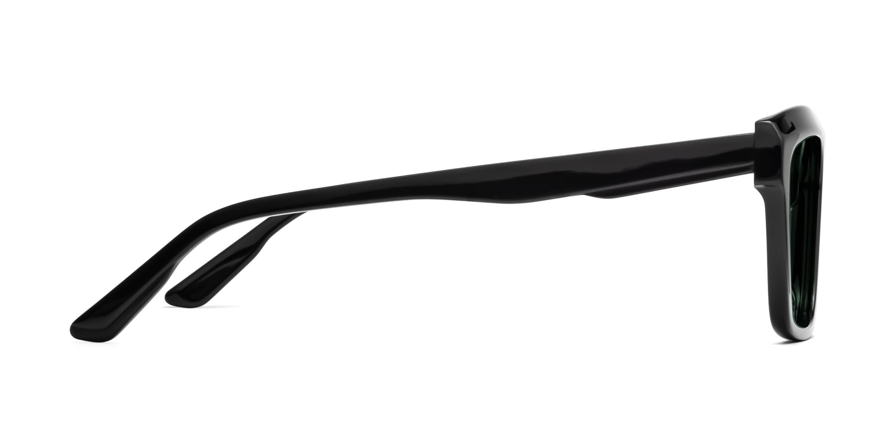 Side of 1481 in Black with Green Polarized Lenses