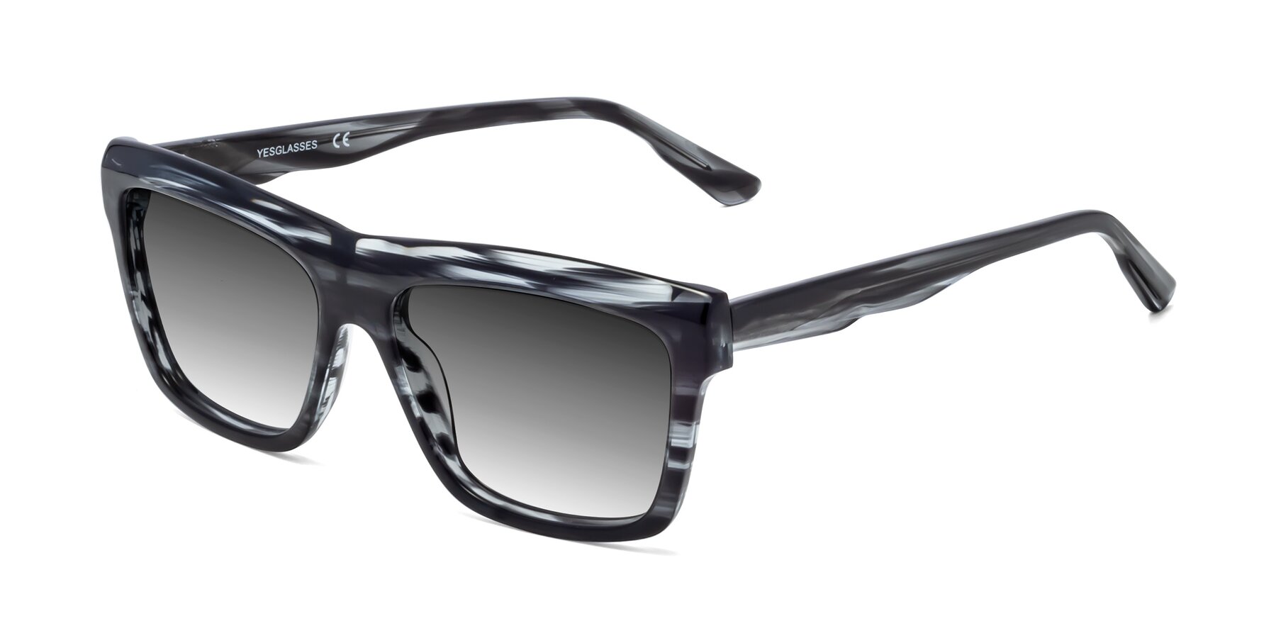Angle of 1481 in Stripe with Gray Gradient Lenses