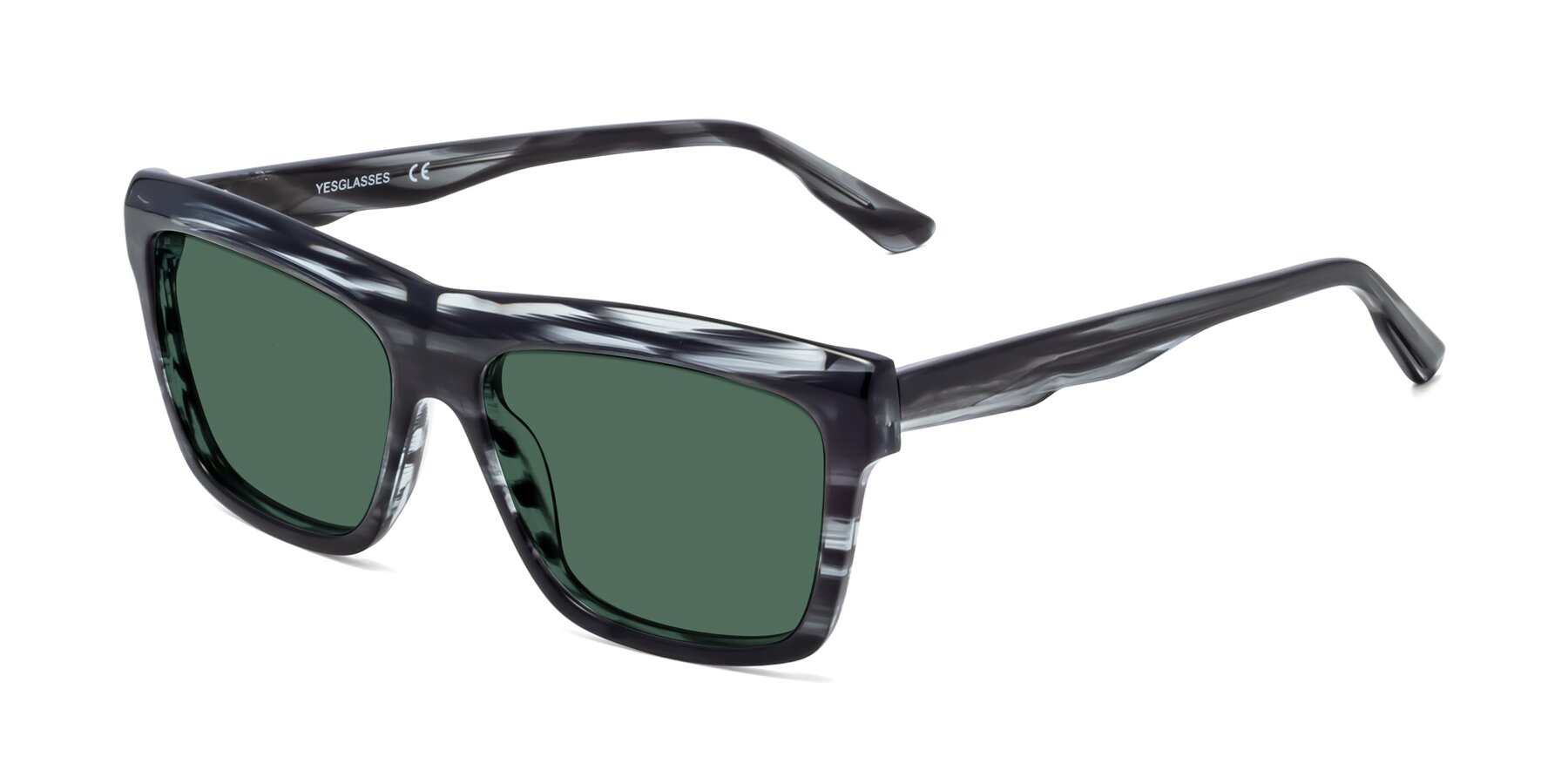 Angle of 1481 in Stripe with Green Polarized Lenses