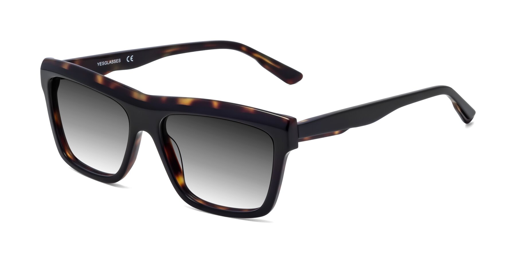 Angle of 1481 in Tortoise with Gray Gradient Lenses
