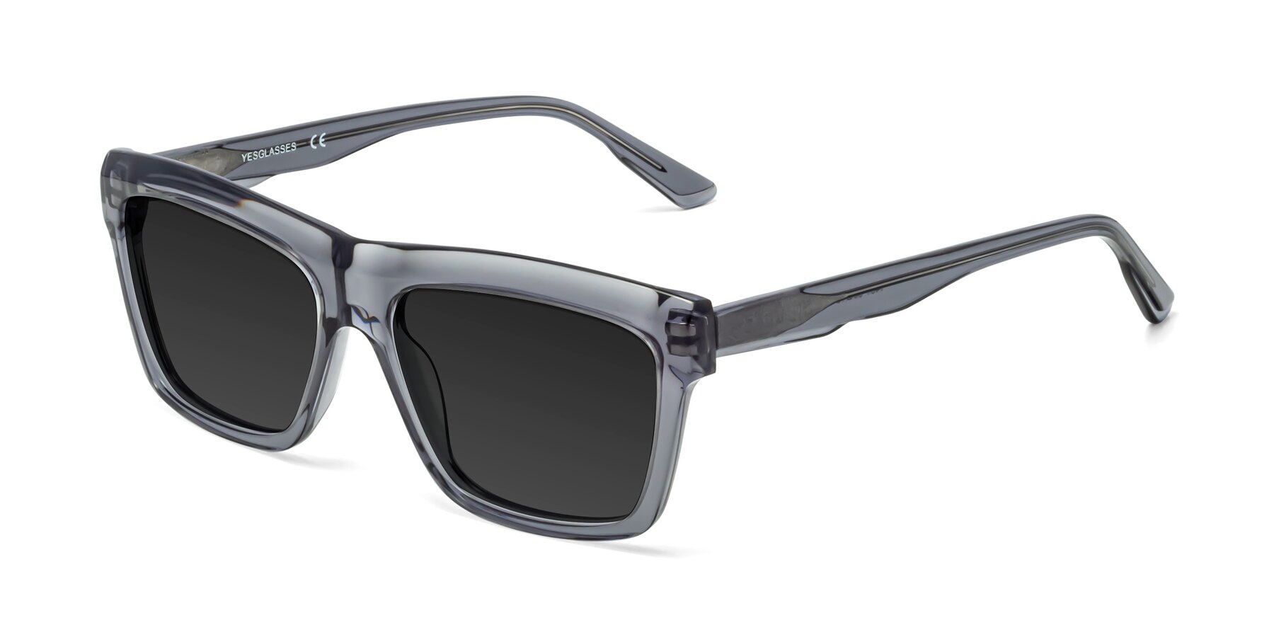 Angle of 1481 in Stripe Gray with Gray Polarized TAC Lenses