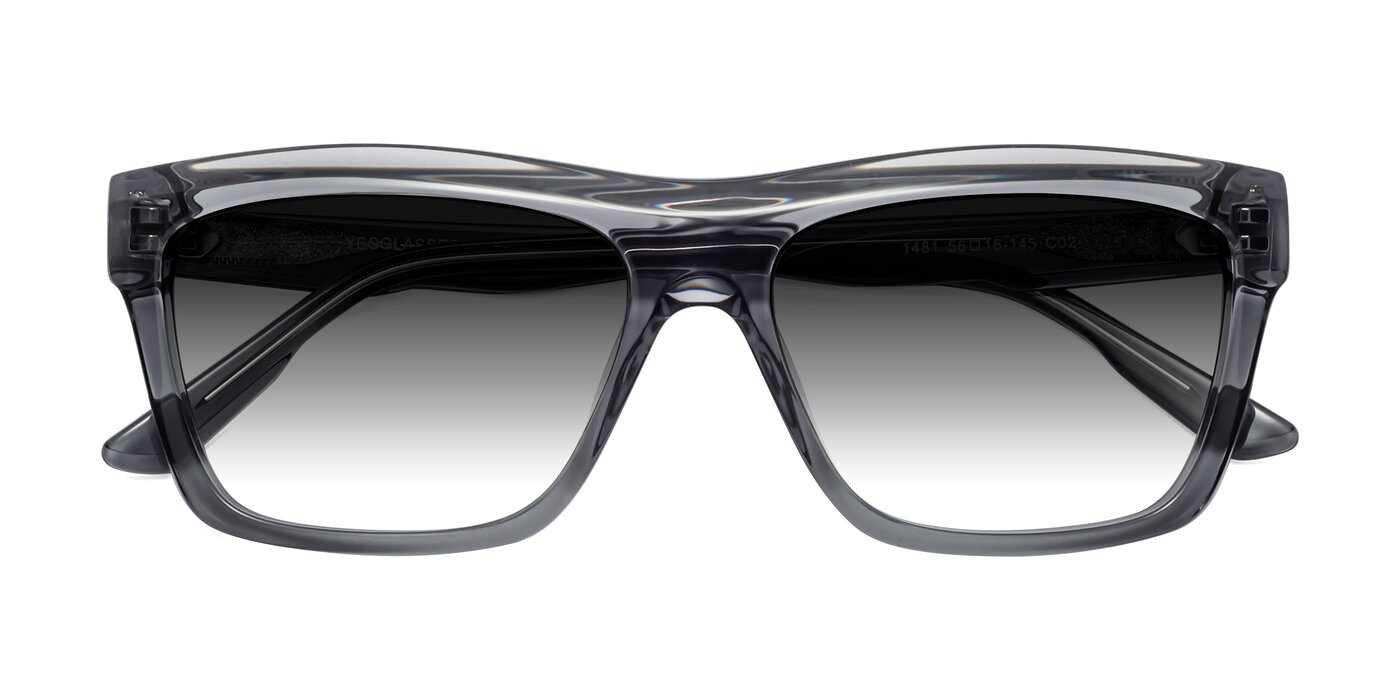 1481 - Stripe Gray Gradient Sunglasses