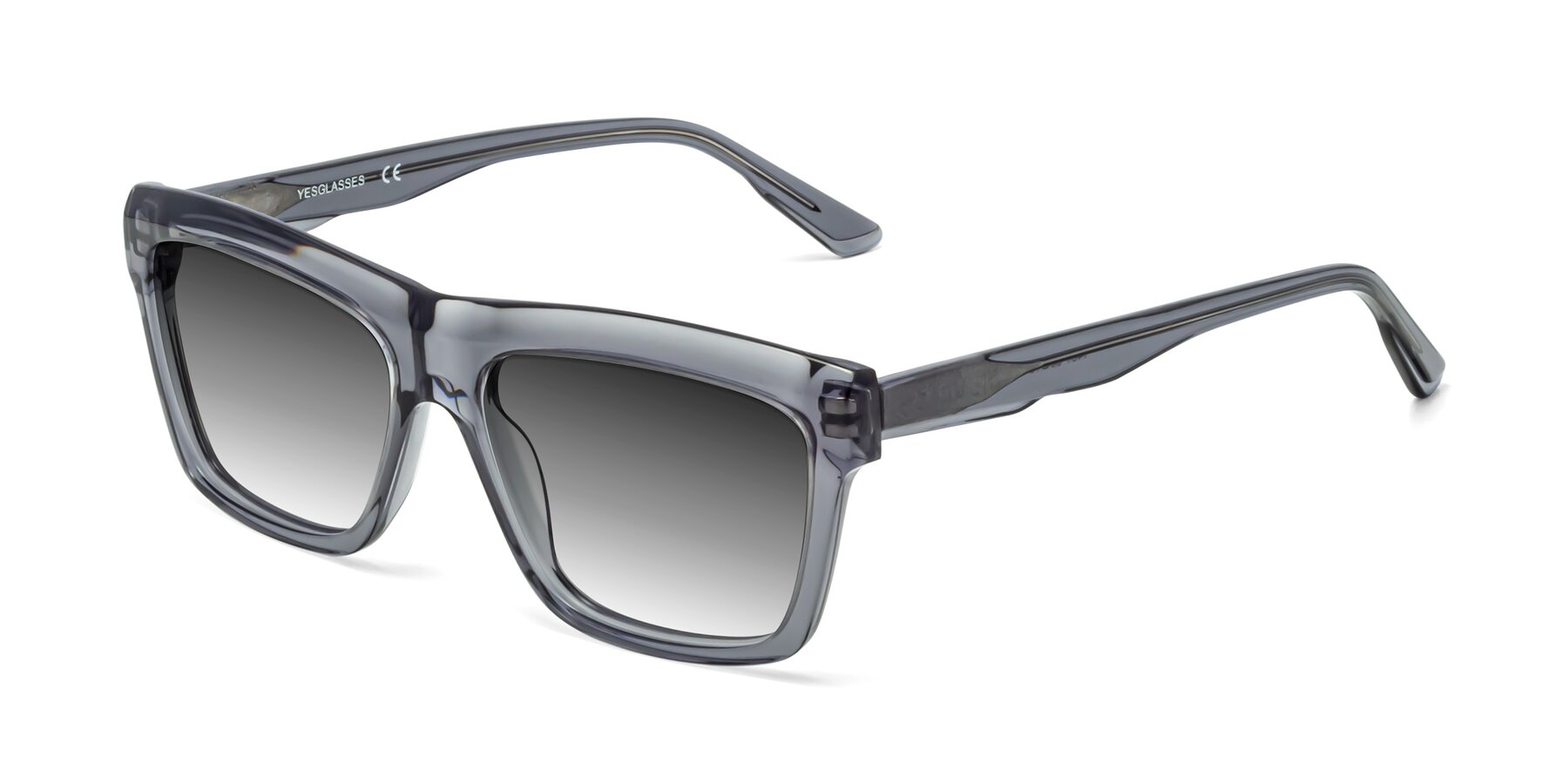 Angle of 1481 in Stripe Gray with Gray Gradient Lenses