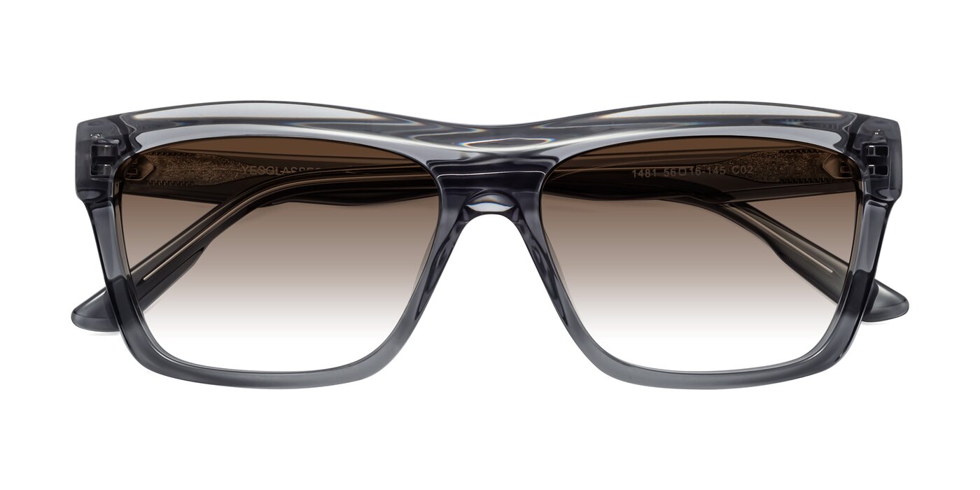 1481 - Stripe Gray Gradient Sunglasses