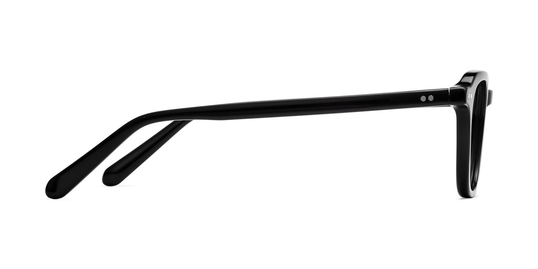 Side of 1484 in Black with Clear Reading Eyeglass Lenses
