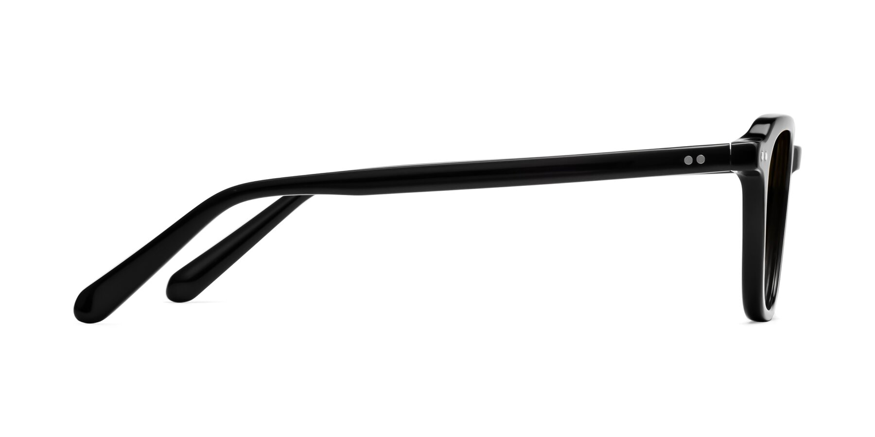 Side of 1484 in Black with Champagne Gradient Lenses