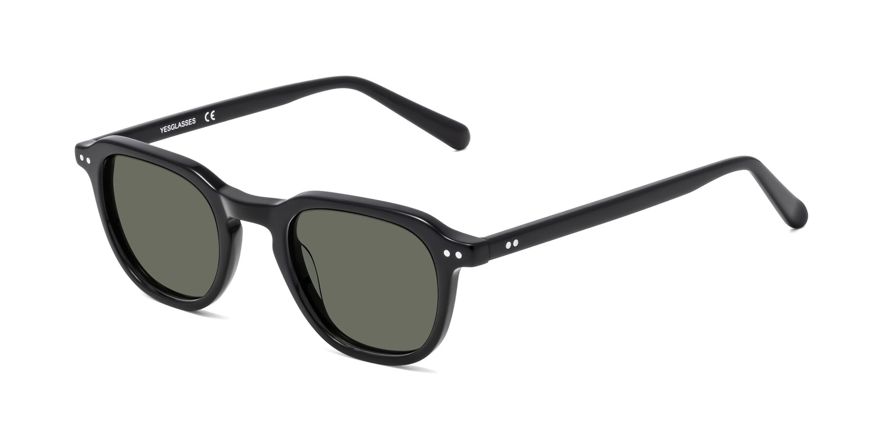 Angle of 1484 in Black with Gray Polarized Lenses