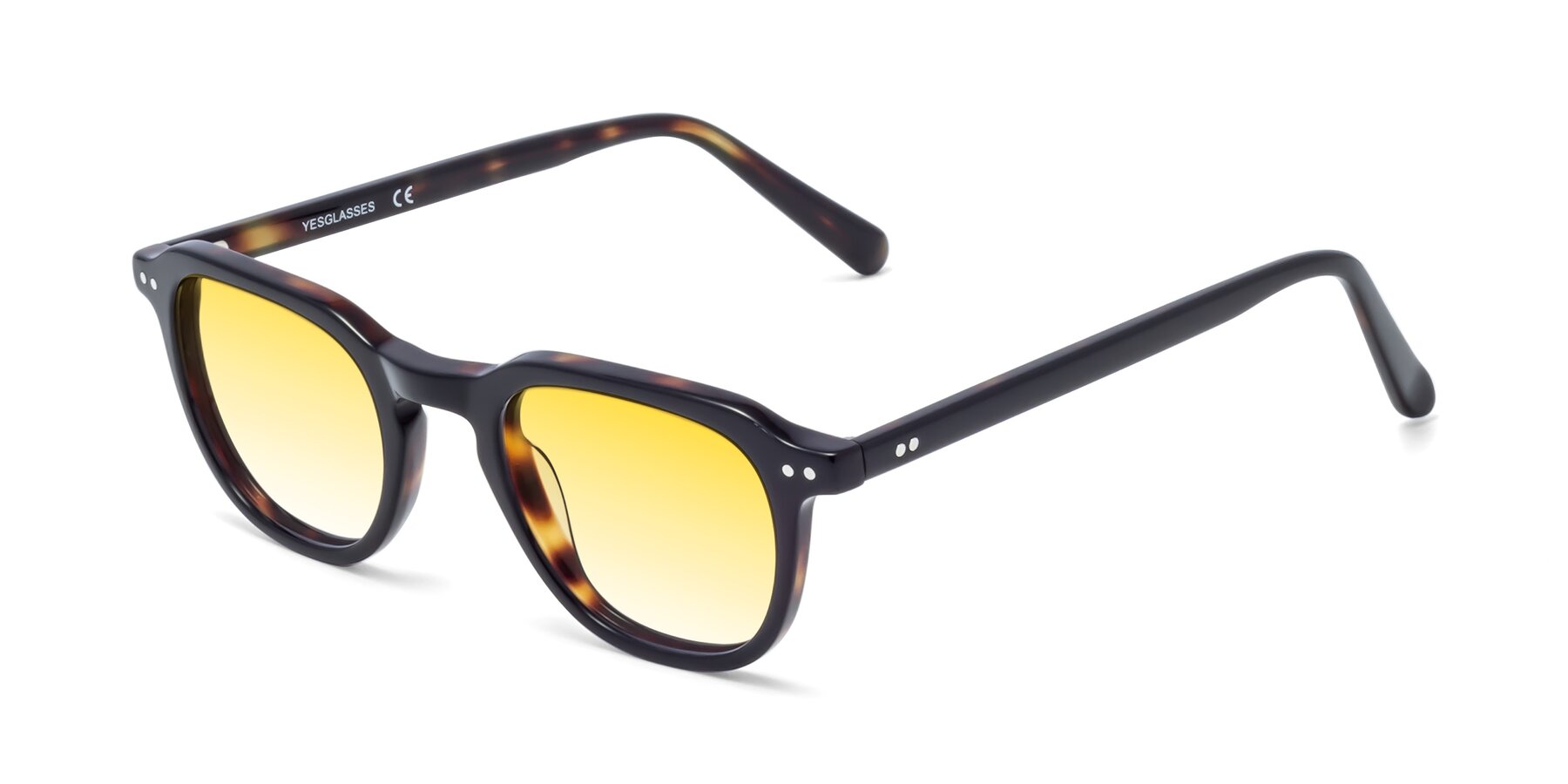 Angle of 1484 in Tortoise with Yellow Gradient Lenses