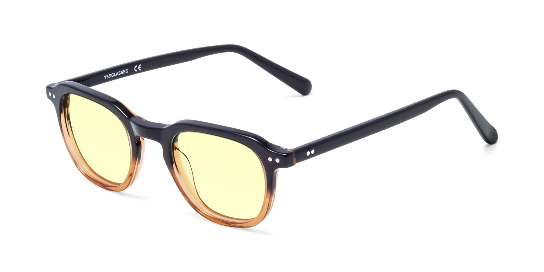Angle of 1484 in Gradient Brown with Light Yellow Tinted Lenses