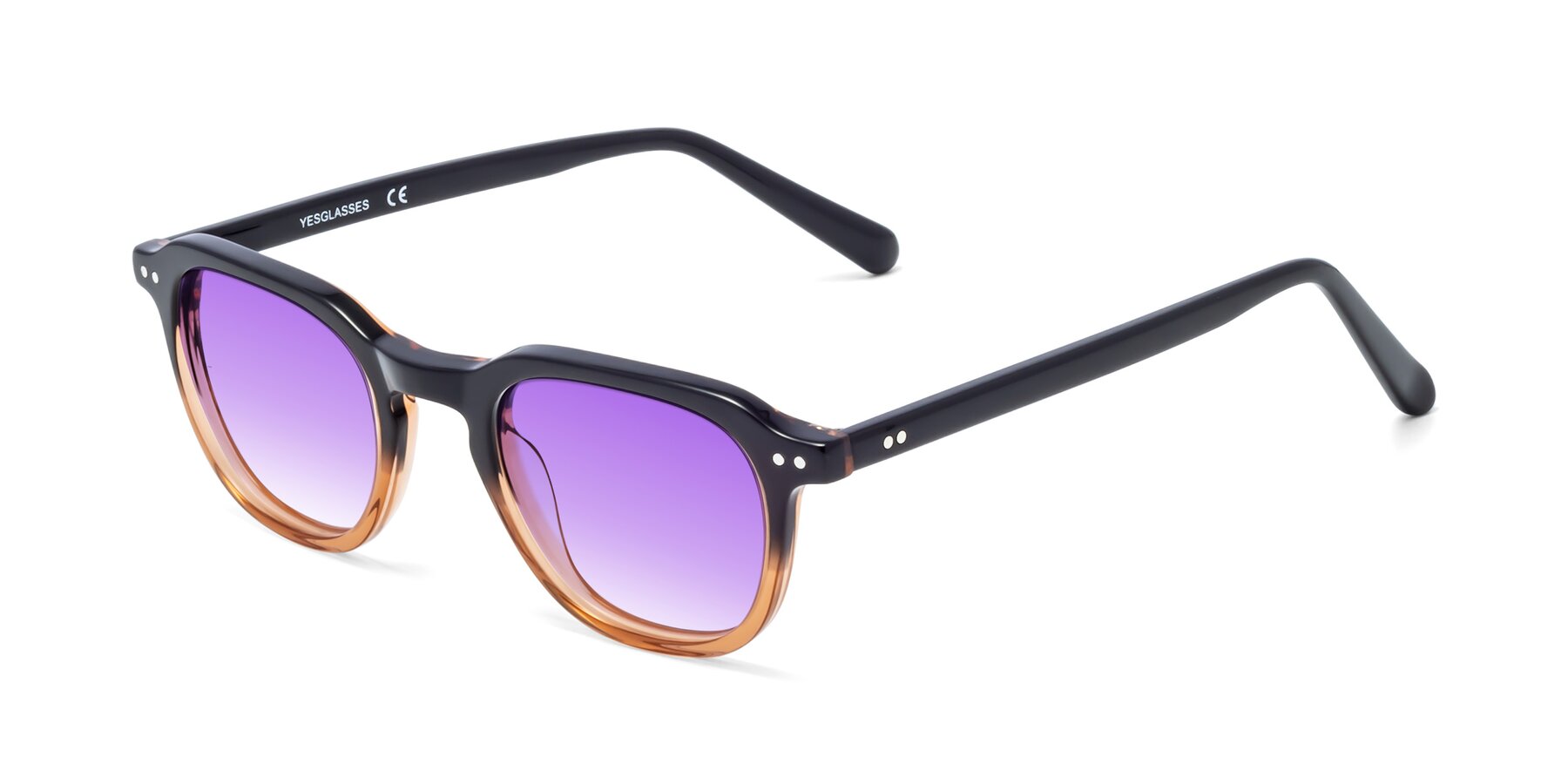 Angle of 1484 in Gradient Brown with Purple Gradient Lenses