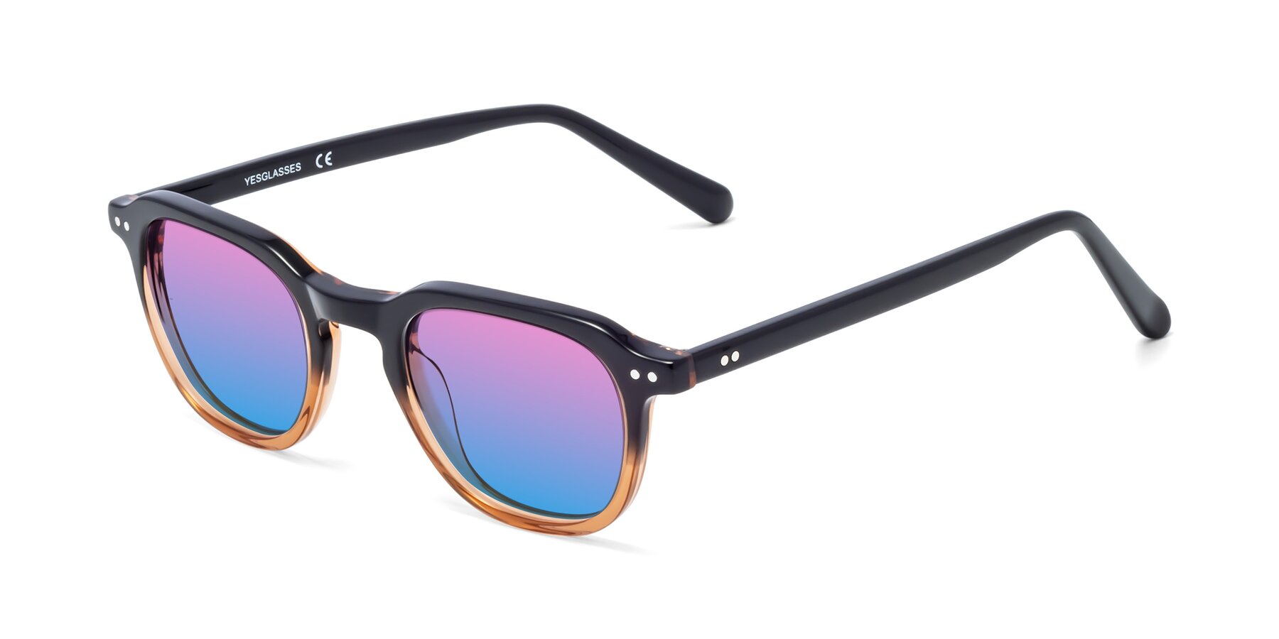 Angle of 1484 in Gradient Brown with Pink / Blue Gradient Lenses