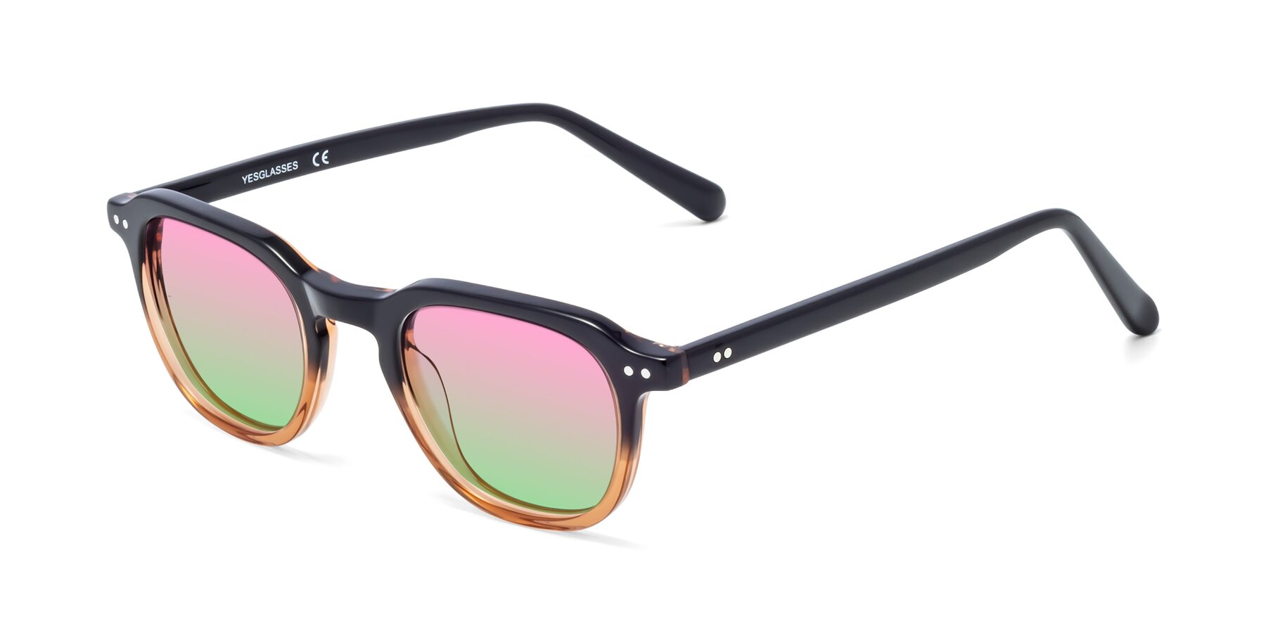 Angle of 1484 in Gradient Brown with Pink / Green Gradient Lenses