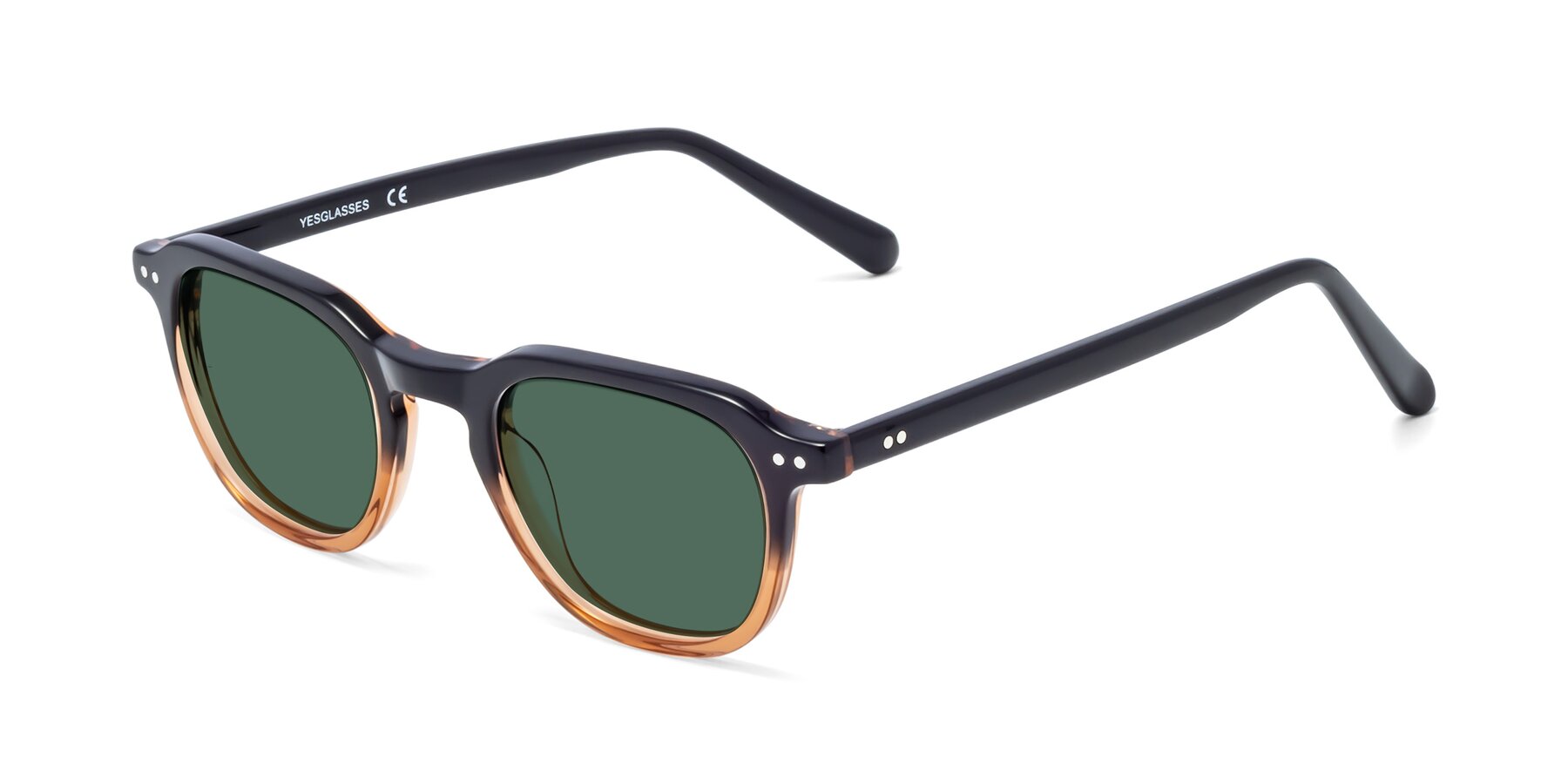 Angle of 1484 in Gradient Brown with Green Polarized Lenses