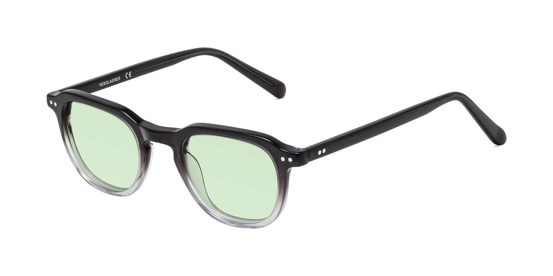 Angle of 1484 in Gradient Gray with Light Green Tinted Lenses