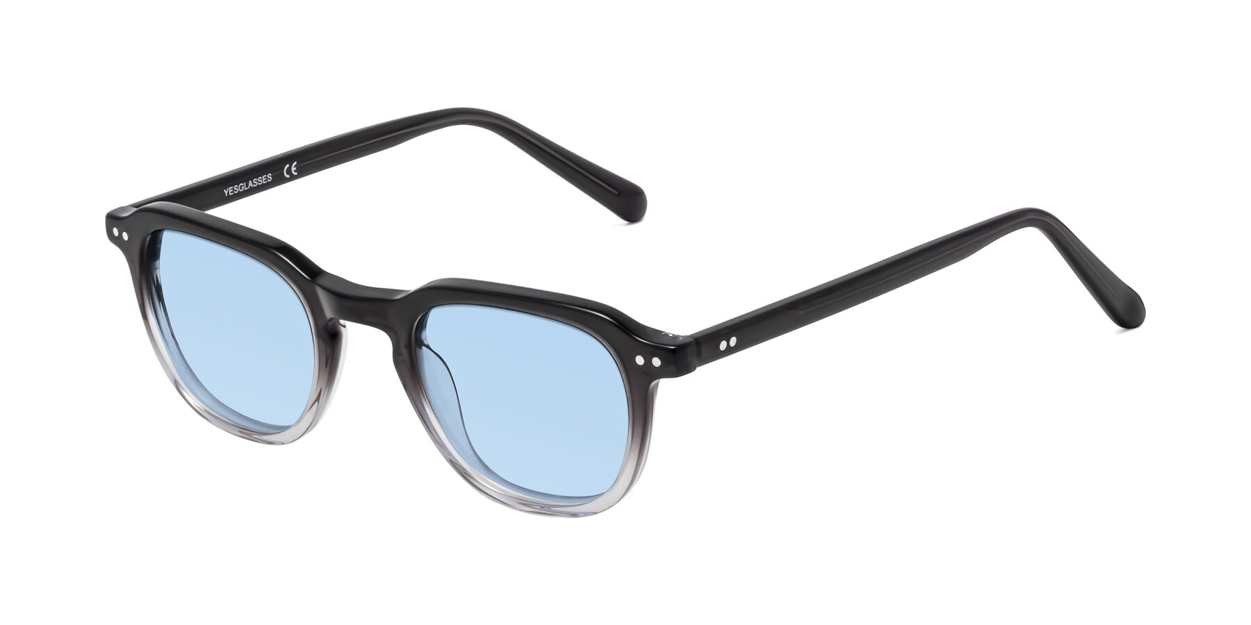 Angle of 1484 in Gradient Gray with Light Blue Tinted Lenses