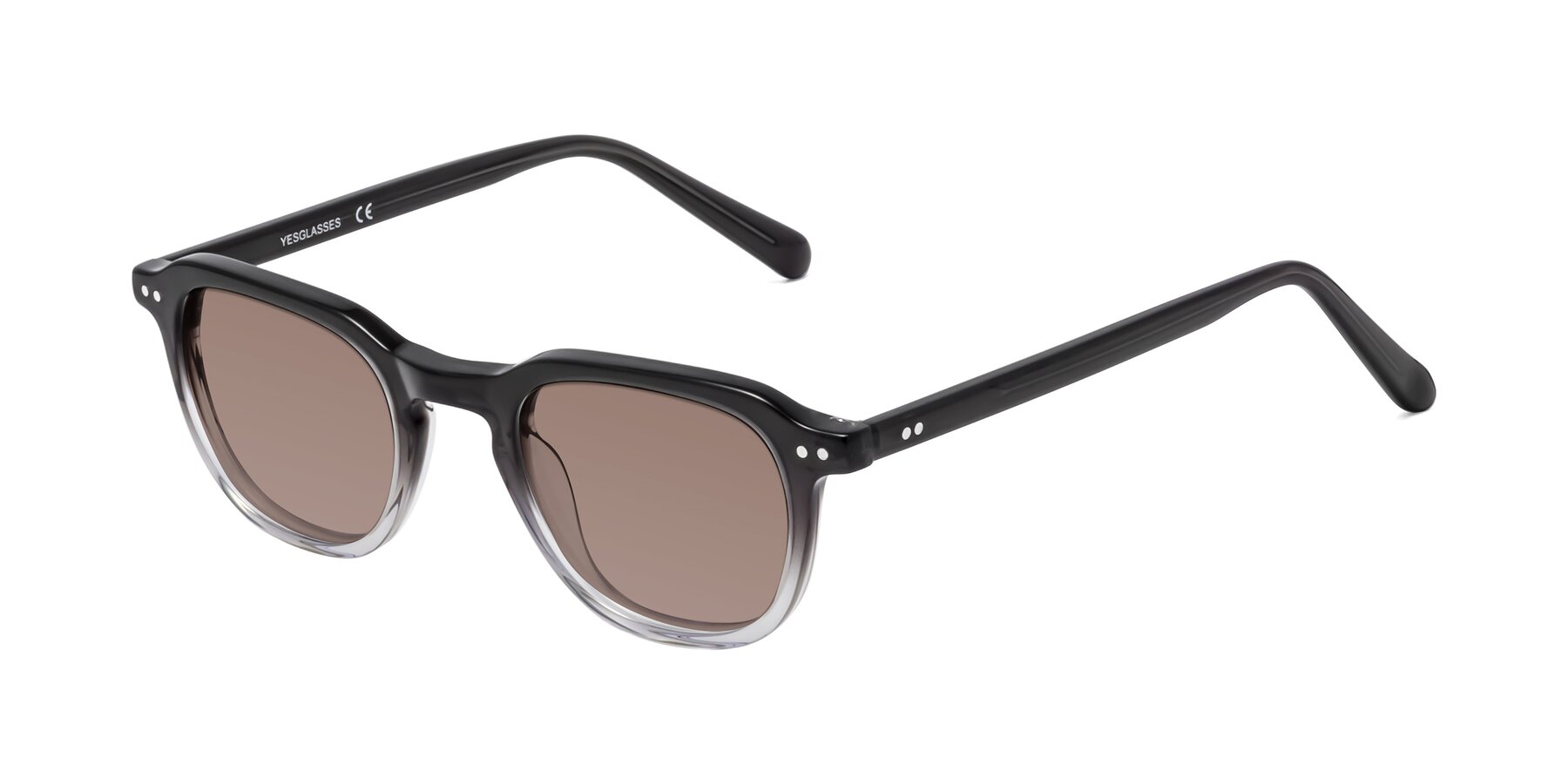 Angle of 1484 in Gradient Gray with Medium Brown Tinted Lenses