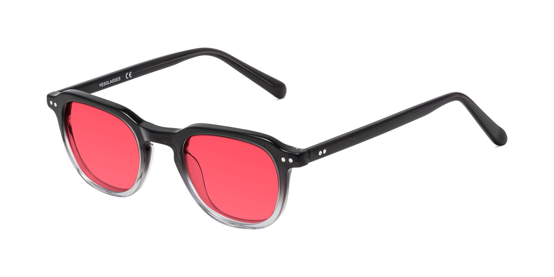 Angle of 1484 in Gradient Gray with Red Tinted Lenses