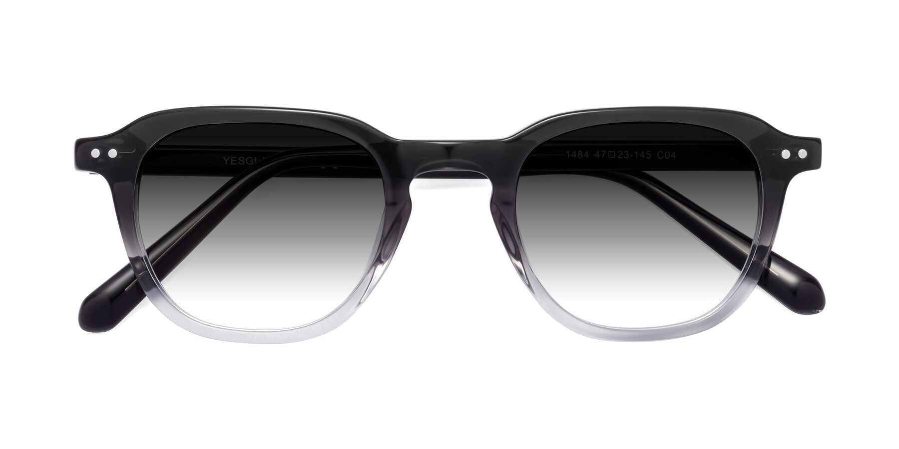 Folded Front of 1484 in Gradient Gray with Gray Gradient Lenses