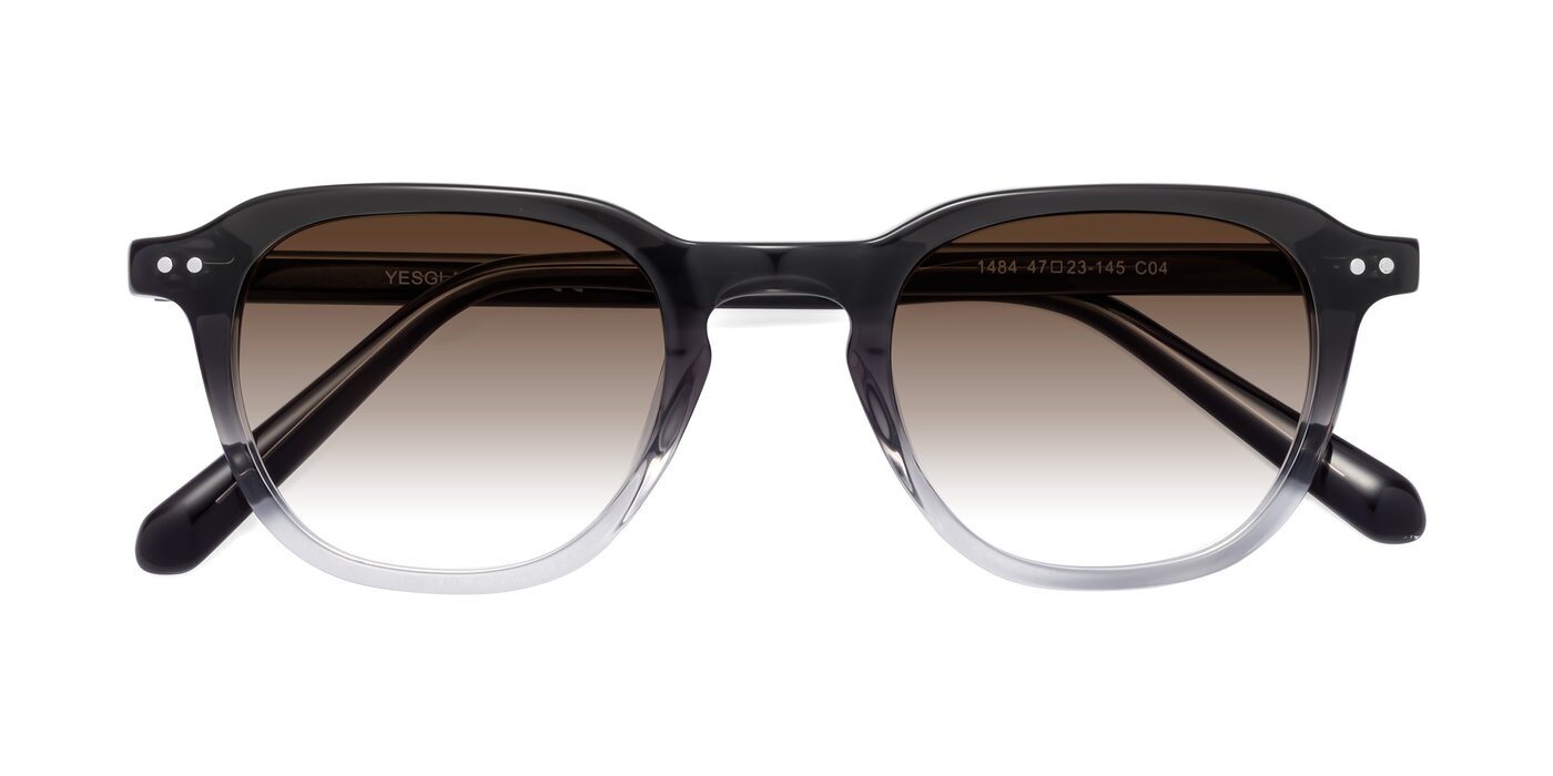 1484 - Gradient Gray Gradient Sunglasses