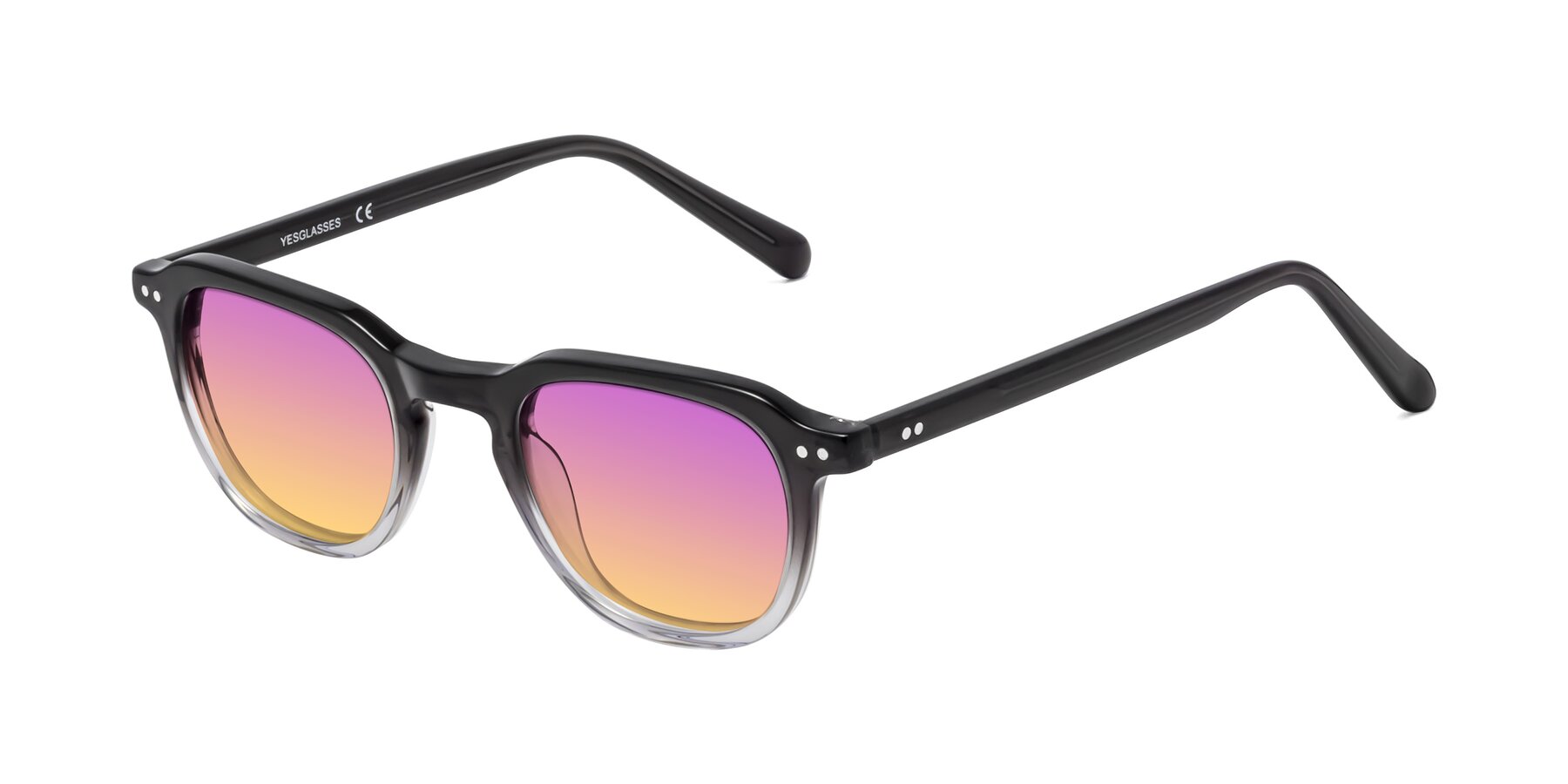 Angle of 1484 in Gradient Gray with Purple / Yellow Gradient Lenses