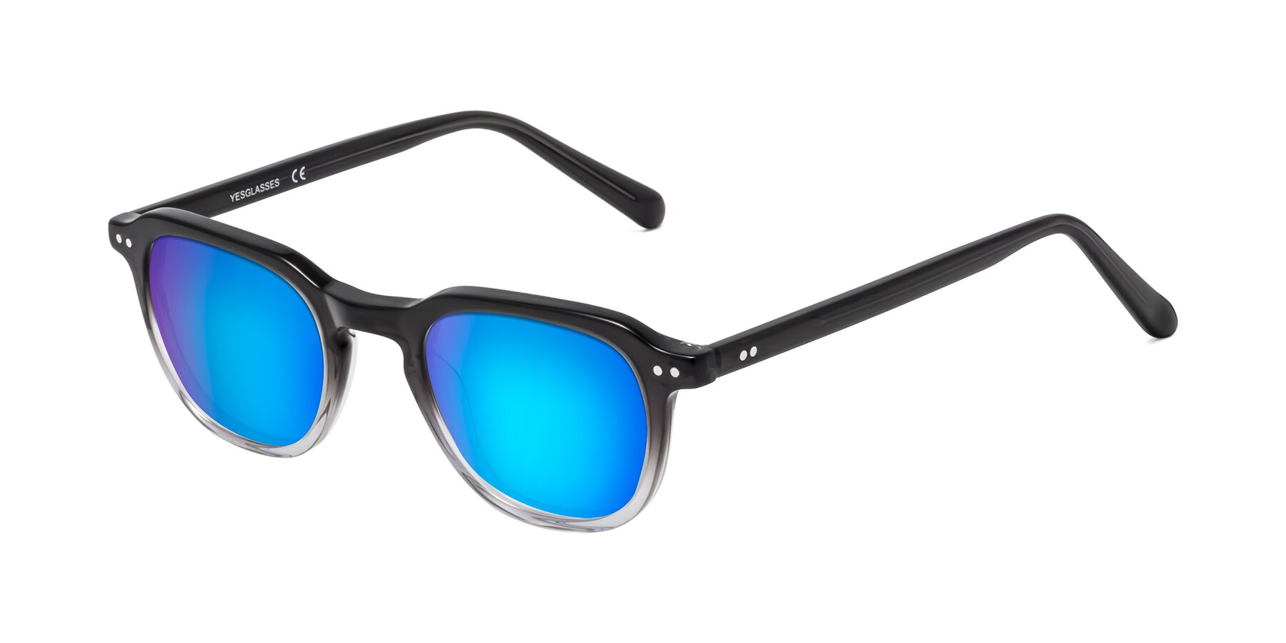 Angle of 1484 in Gradient Gray with Blue Mirrored Lenses