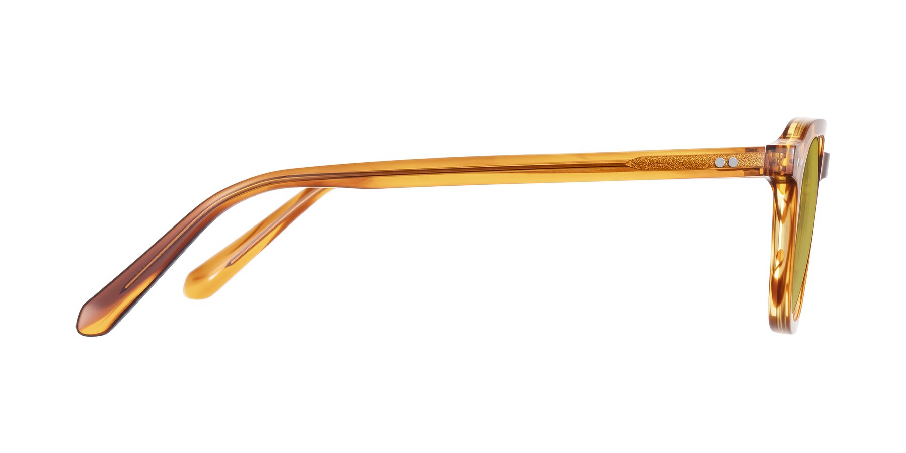 Side of 1484 in Brown Striped with Champagne Tinted Lenses
