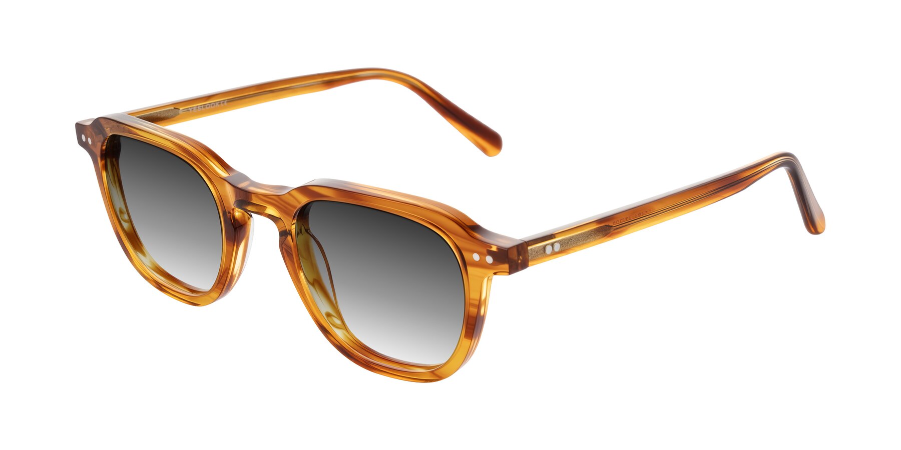 Angle of 1484 in Brown Striped with Gray Gradient Lenses
