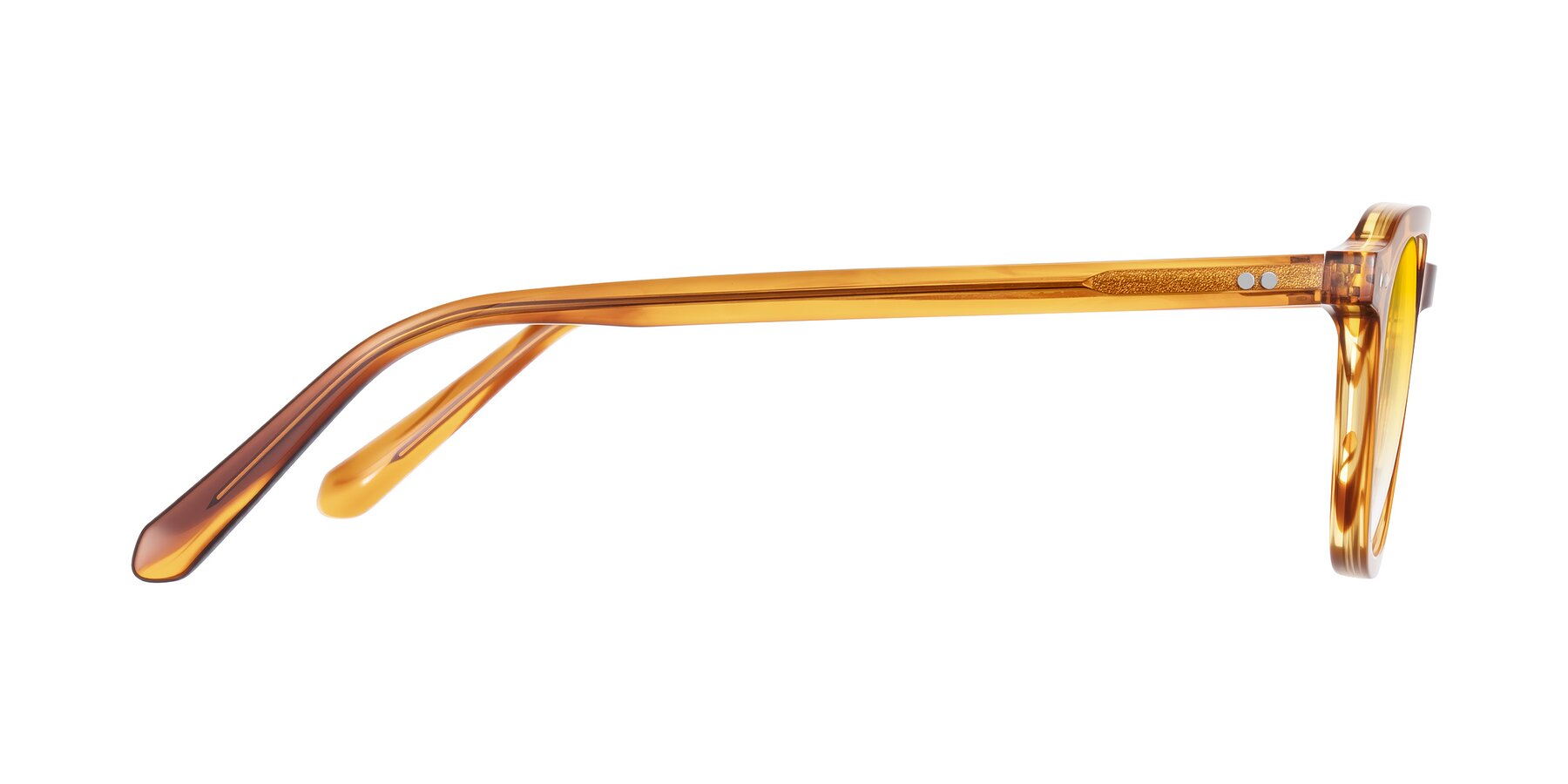 Side of 1484 in Brown Striped with Yellow Gradient Lenses
