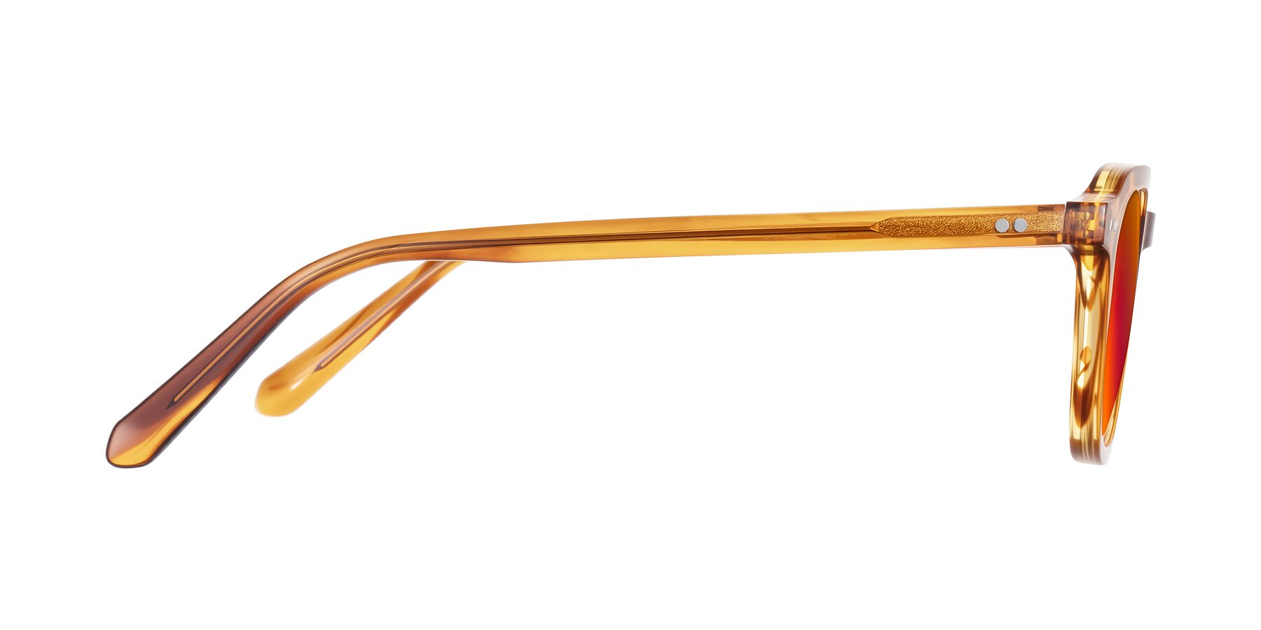 Side of 1484 in Brown Striped with Red Gold Mirrored Lenses