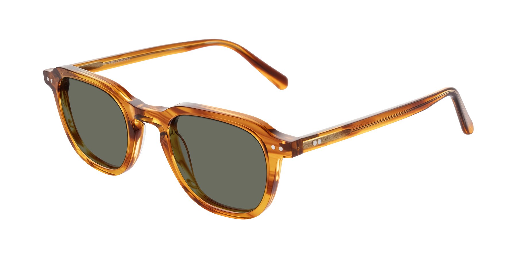 Angle of 1484 in Brown Striped with Gray Polarized Lenses