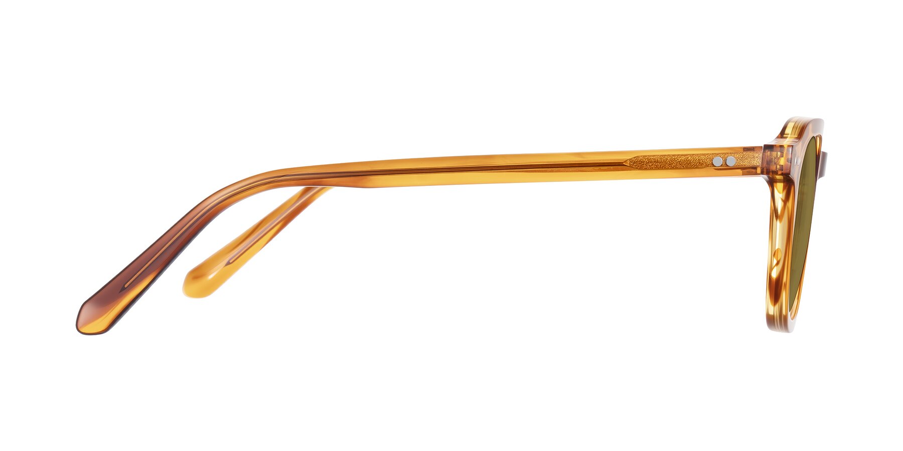 Side of 1484 in Brown Striped with Brown Polarized Lenses