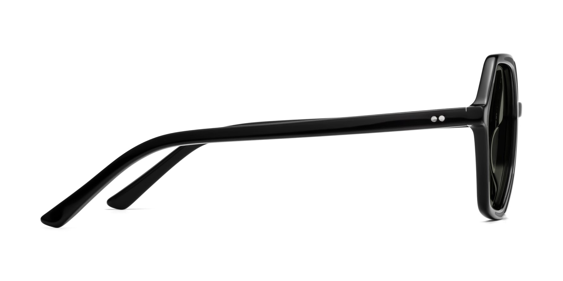 Side of 1489 in Black with Gray Polarized Lenses