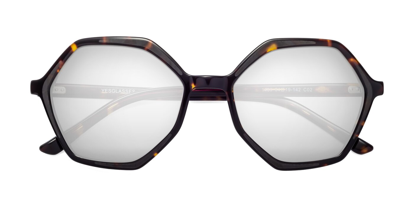 1489 - Tortoise Flash Mirrored Sunglasses