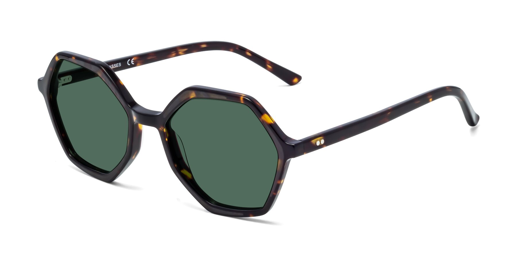 Angle of 1489 in Tortoise with Green Polarized Lenses