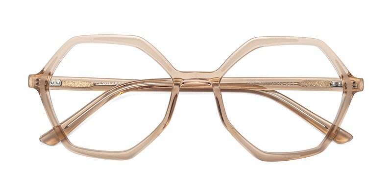 1489 - Light Brown Eyeglasses