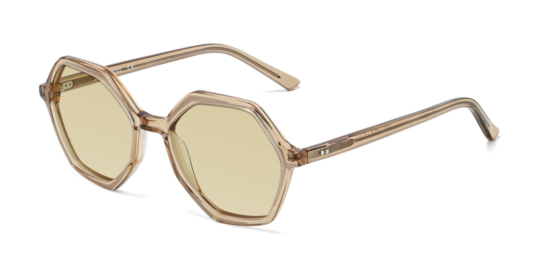 Angle of 1489 in Light Brown with Light Champagne Tinted Lenses
