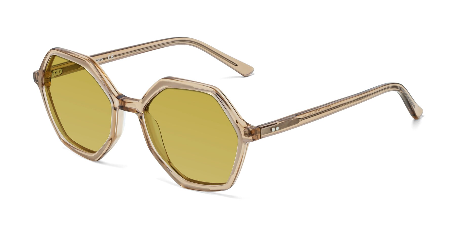 Angle of 1489 in Light Brown with Champagne Tinted Lenses