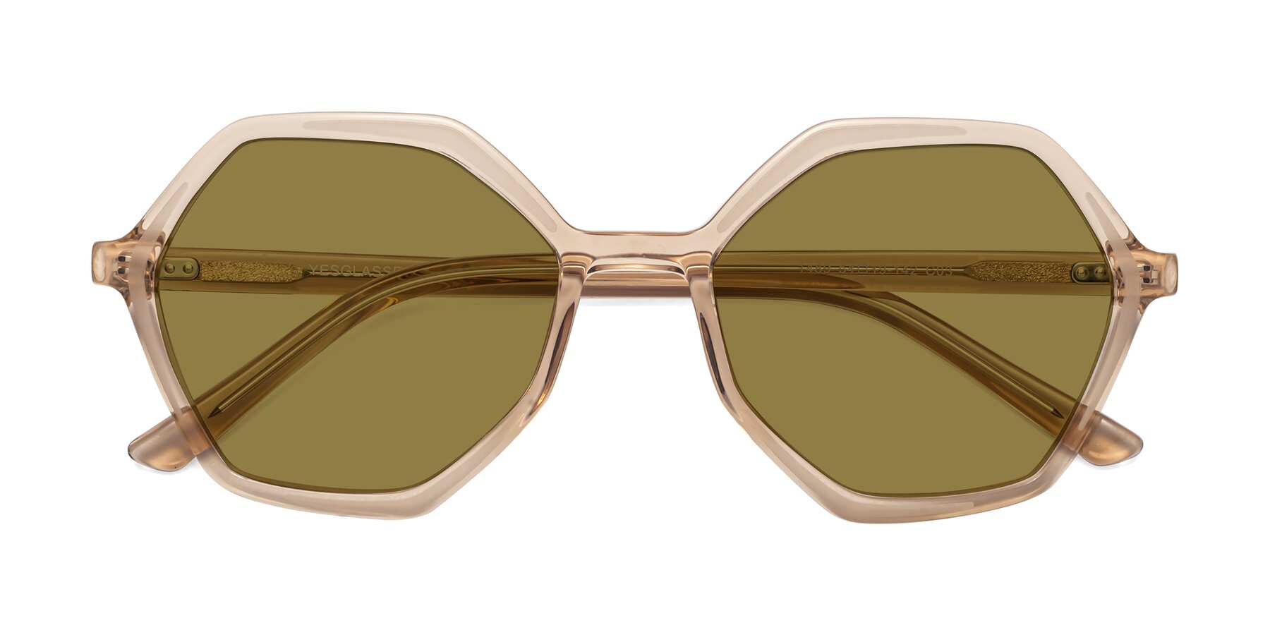 Folded Front of 1489 in Light Brown with Brown Polarized Lenses