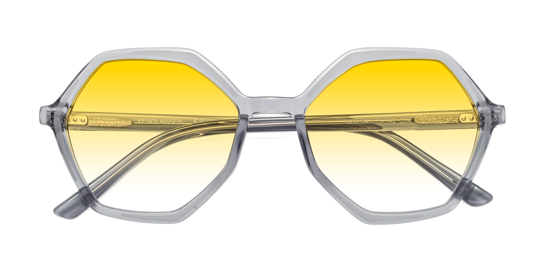 Folded Front of 1489 in Blue-Gray with Yellow Gradient Lenses