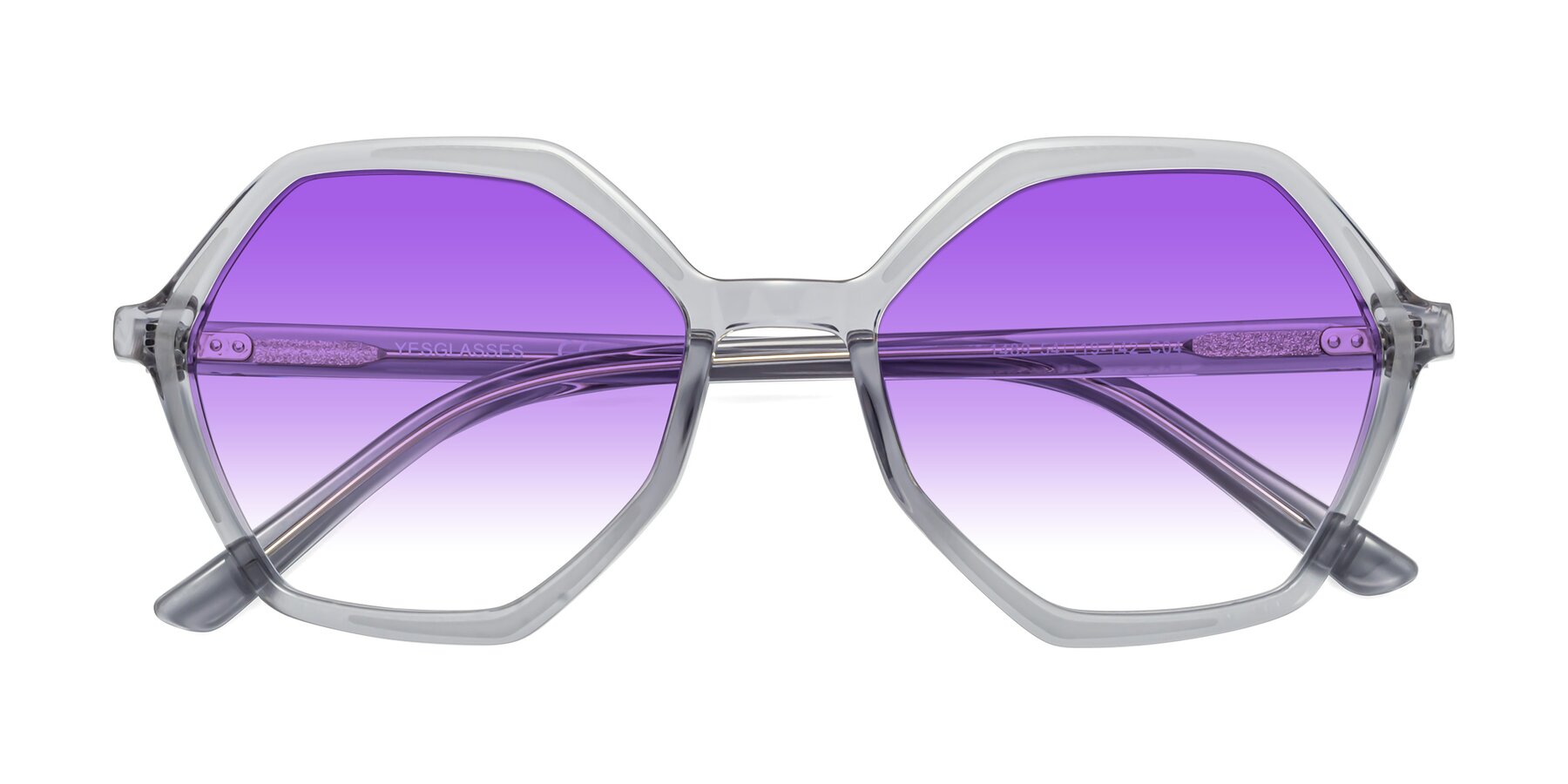 Folded Front of 1489 in Blue-Gray with Purple Gradient Lenses