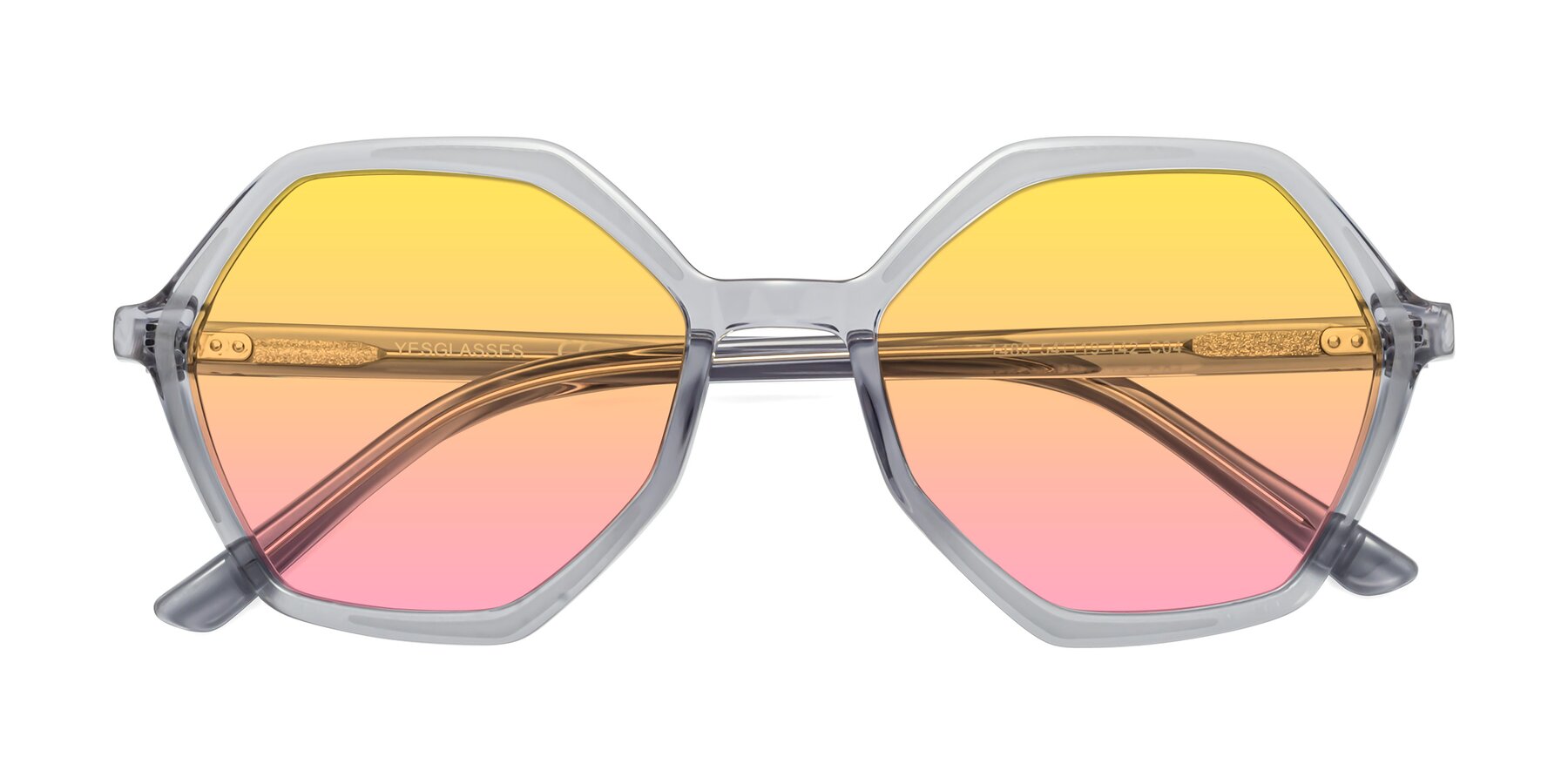 Folded Front of 1489 in Blue-Gray with Yellow / Pink Gradient Lenses