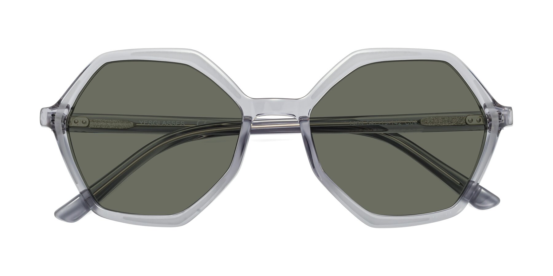 Folded Front of 1489 in Blue-Gray with Gray Polarized Lenses
