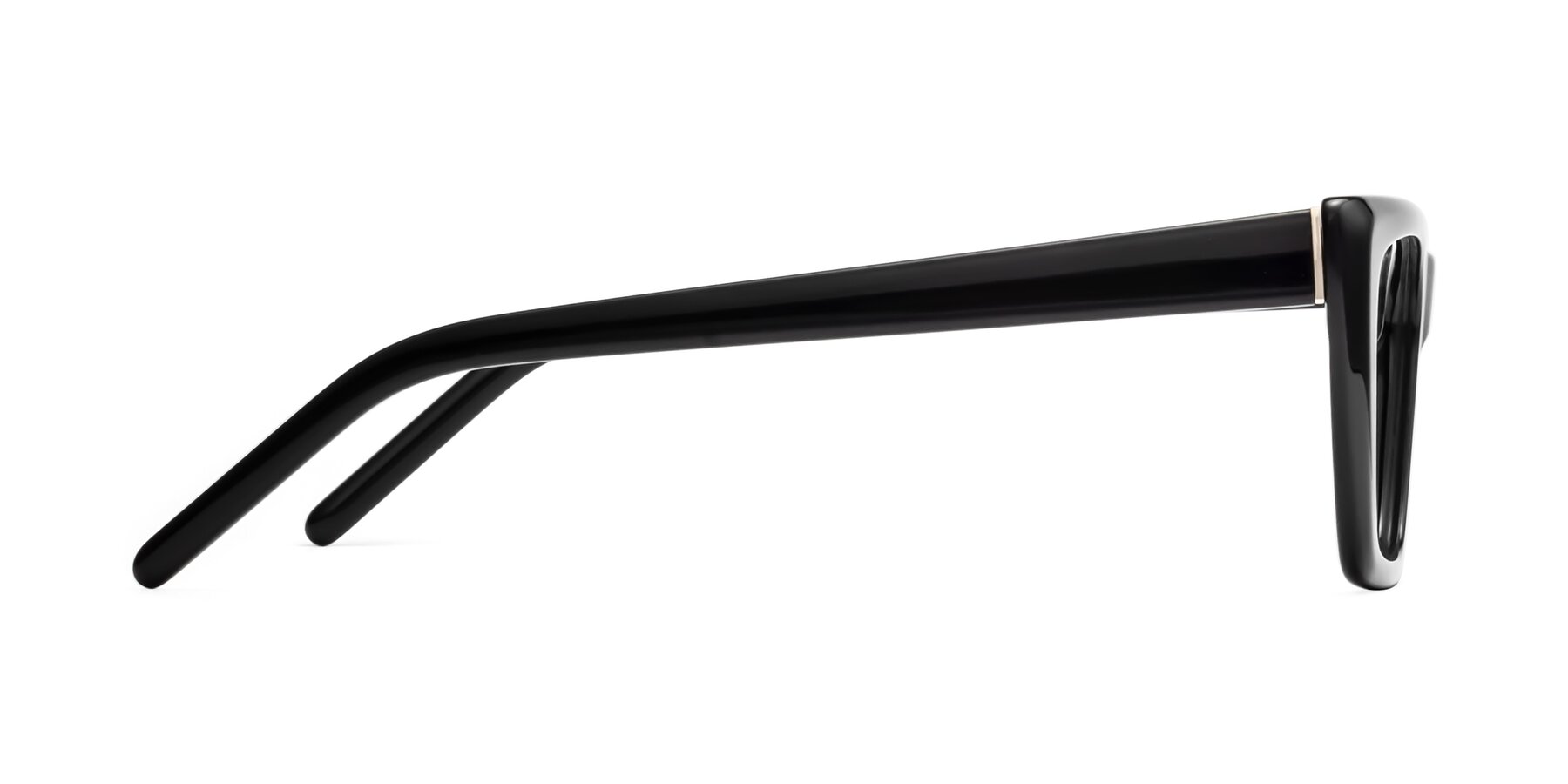 Side of 1494 in Black with Clear Eyeglass Lenses
