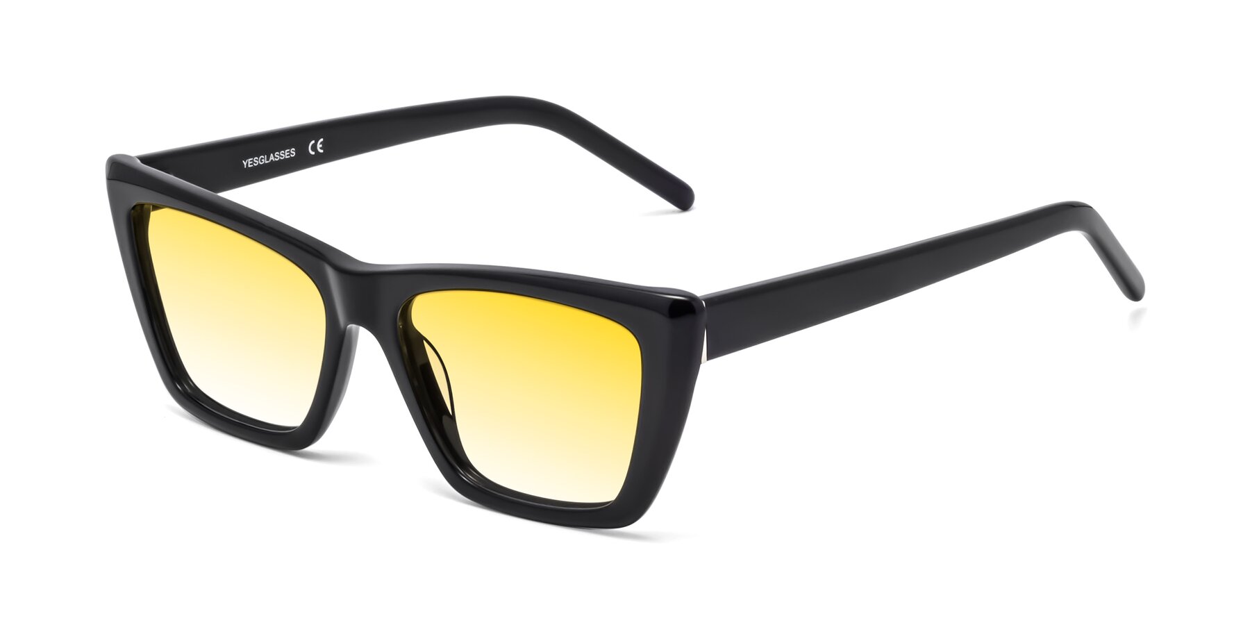 Angle of 1494 in Black with Yellow Gradient Lenses