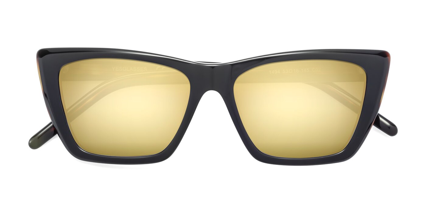 1494 - Tortoise Flash Mirrored Sunglasses